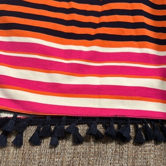 JADE MELODY TAM STRIPED HALTER DRESS GUC SZ XS CAREER CRUISE EVERYDAY - Picture 8 of 9